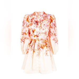 ZIMMERMANN
Devi flared linen minidress, worn size 2, US (4-6) good condition